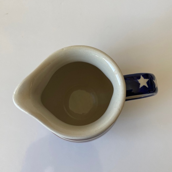 Boleslawiec Polish Pottery Stars and Stripes Creamer Collectible - Picture 2 of 6